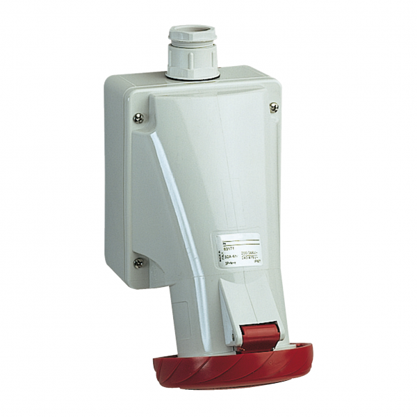 Vignette 2 produit PratiKa - socle de prise industrielle - 16 A - 3P+N+T - 380-415 V CA - IP67 | Ref : 83159