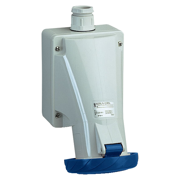 Vignette 2 produit PratiKa - socle de prise industrielle - 32 A - 2P+T - 200-250 V CA - IP67 | Ref : 83166