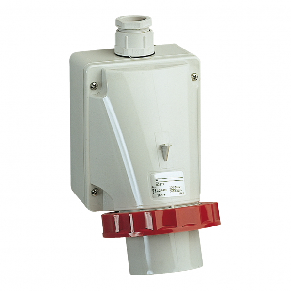 Vignette 2 produit PratiKa - socle de connecteur industriel - 32 A - 3P+N+T - 380-415 V CA - IP67 | Ref : 83571