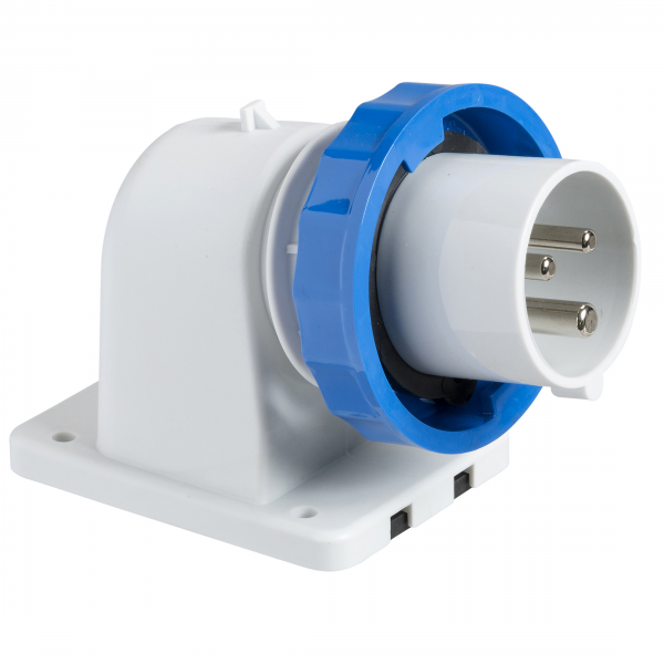 Vignette 2 produit PratiKa - socle de connecteur industriel - 16 A - 2P+T - 200-250V CA - IP67 | Ref : 83854
