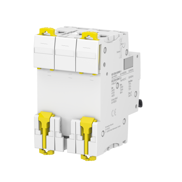 Vignette 2 produit Acti9 iC60N - Disjoncteur - 3P - 6A - Courbe C - 400Vca - 6000A/10kA | Ref : A9F77306