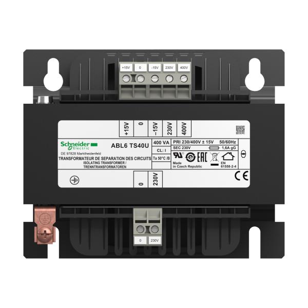 Vignette 2 produit TRF 230-400 230V 400VA | Ref : ABL6TS40U