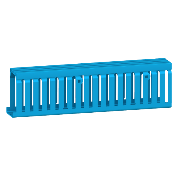 Vignette 2 produit Spacial Thalassa - goulotte perforee sans couvercle - 2m - 55x30mm - bleu | Ref : AK2GA35