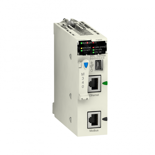 Vignette 2 produit Modicon M340 - processeur - 1024 E/S TOR 256 E/S ANA - 1Modbus - 1Ethernet | Ref : BMXP342020   