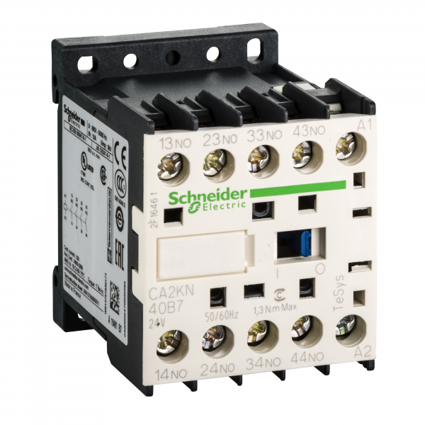 Vignette 2 produit TeSys CA2K - contacteur - 4F+0O - instantan - 10A - 24Vca | Ref : CA2KN40B7