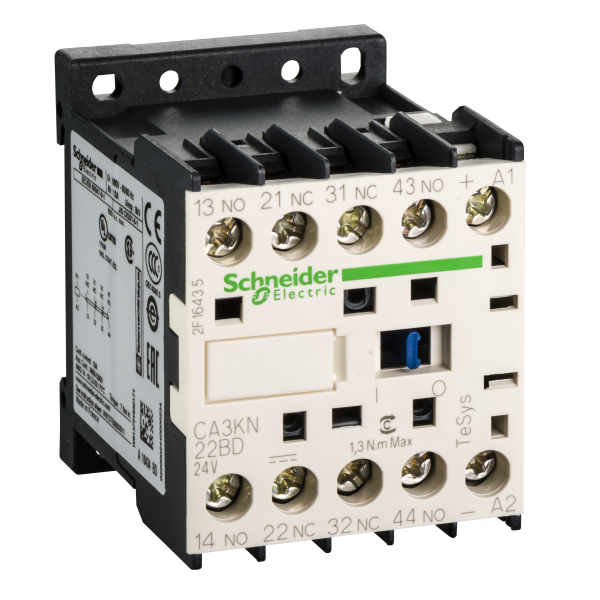 Vignette 2 produit TeSys CA3K - contacteur - 2F+2O - instantan - 10A - 24Vcc | Ref : CA3KN22BD