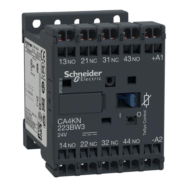 Vignette 2 produit TeSys CA4K - contacteur - 2F+2O - instantan - 10A - 24Vcc | Ref : CA4KN223BW3