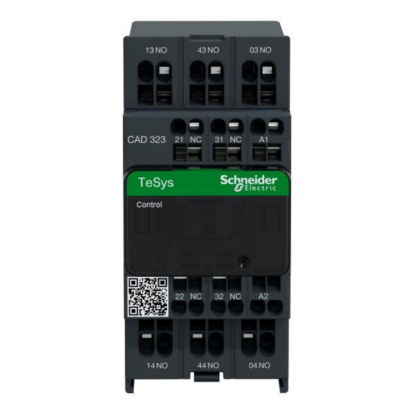 Vignette 2 produit TeSys CAD323 - contacteur - 3F+2O - instantan - 10A - 24Vca | Ref : CAD323B7