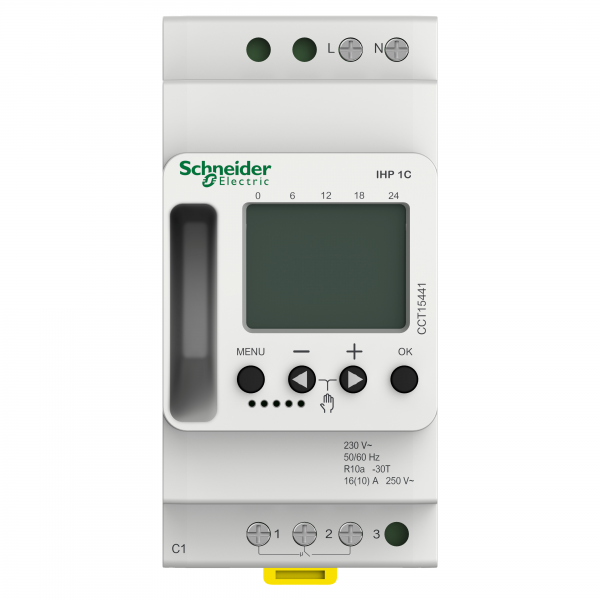 Vignette 2 produit Acti9 IHP - interrupteur horaire programmable - 1 canal | Ref : CCT15441