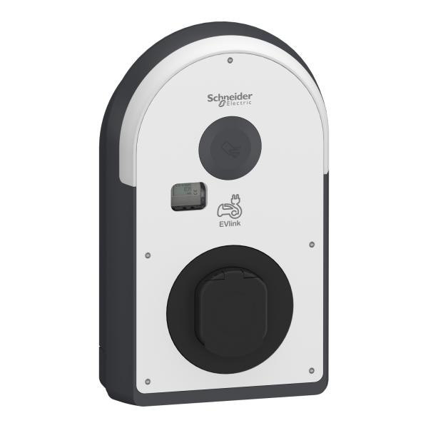 Vignette 2 produit EVlink Pro AC triphasé - 22 kW - 32A - 1 prise T2S - Protections RCD de type B-bobine MNx-Compteur MID 3PH-Protections à intégrer dans le pied du Kit Métal ou le tableau éléctrique-Alim auxiliaire séparée de la carte électronique | Ref : EVB3S22N40MR