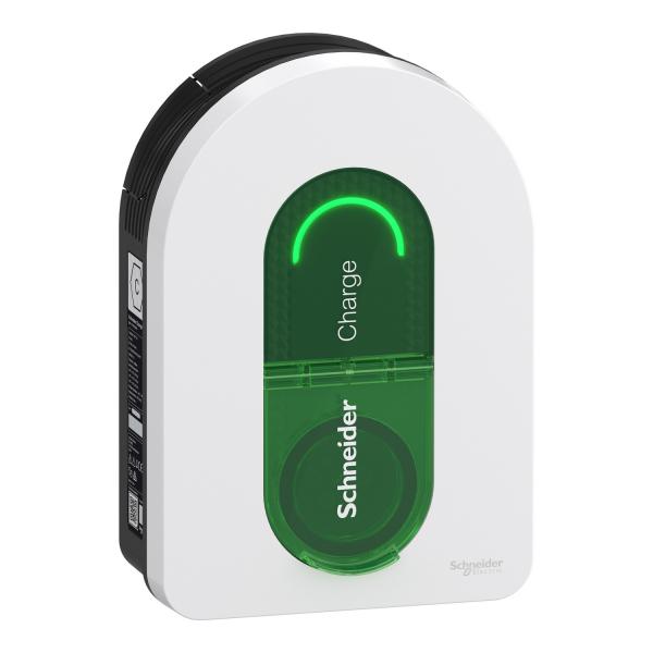 Vignette 2 produit Schneider Charge - borne paramtrable  7.4/11/22KW en monophas ou triphas avec entre  TIC - 16/32A avec capteur RDC-DD 6mA - Connectable  Wiser et aux applications tierces de supervision | Ref : EVH5A22N400F