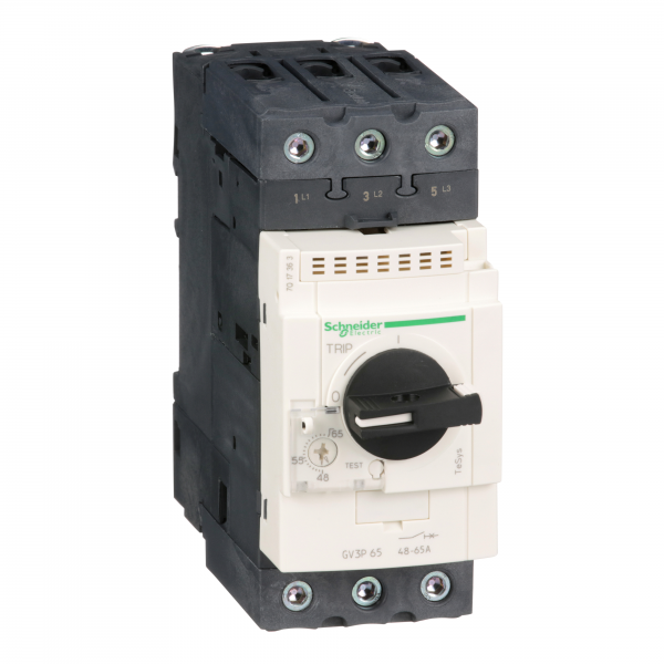 Vignette 2 produit TeSys GV3 - disjoncteur moteur - 65A - 3P 3d - dclencheur magntique | Ref : GV3P65