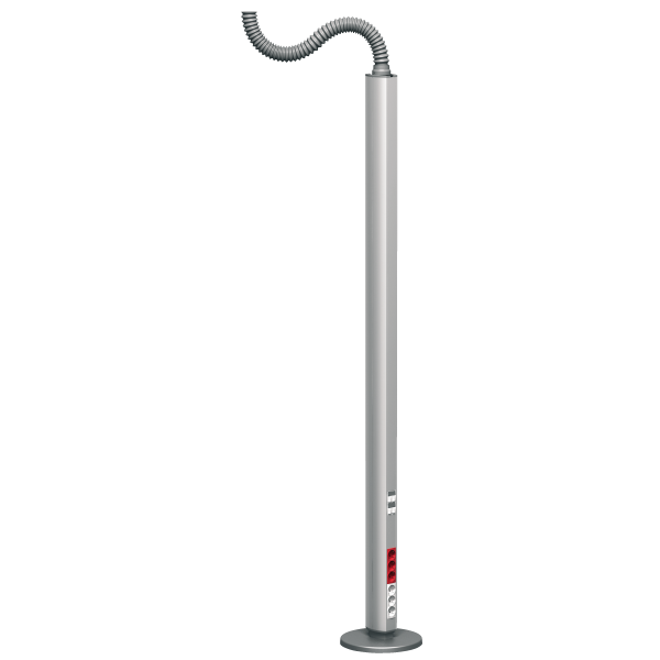 Vignette 2 produit OptiLine 45. colonne mobile aluminium 2 faces 2.45 m | Ref : ISM20116