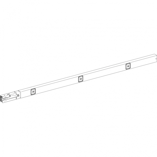 Vignette 2 produit Canalis KBA - lment droit 25A - 2m blanc 3L+N+PE 2 fentres | Ref : KBA25ED4202W