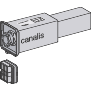 Vignette 2 produit Canalis KBB - embout d'alimentation gauche 40A blanc - 3L+N+PE - bus | Ref : KBB40ABG4TW