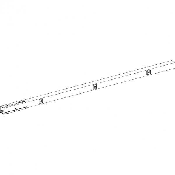 Vignette 2 produit Canalis KBB - lment droit 40A - 2m blanc - 1L+N+PE 2 fentres | Ref : KBB40ED2202W 