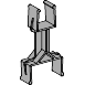 Vignette 2 produit Canalis KBB - support de canalisation + support intermdiaire | Ref : KBB40ZFG2    