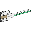 Vignette 2 produit Canalis KB - connecteur drivation 16A - L3+N+PE+bus - cable 1m | Ref : KBC16DCS301T