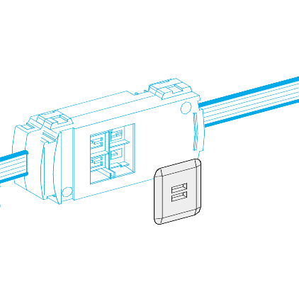 Vignette 2 produit Canalis KB - obturateur pour drivation - pice dtache - IP55 | Ref : KBC16ZB1     