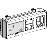 Vignette 2 produit Canalis KNA - connecteur de drivation 32A vide -pour 2 prises | Ref : KNB32CP      