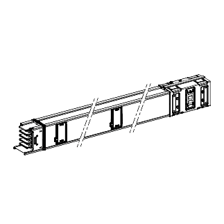 Vignette 2 produit Canalis KSA - tronon droit 1000A - 1.5m - 4 sorties de drivation | Ref : KSA1000ED4154