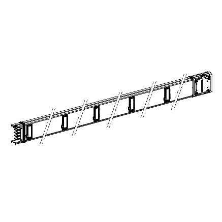 Vignette 2 produit Canalis KSA - élément droit 100A - 5m - 3L+N+PE - 10 fenêtres | Ref : KSA100ED45010