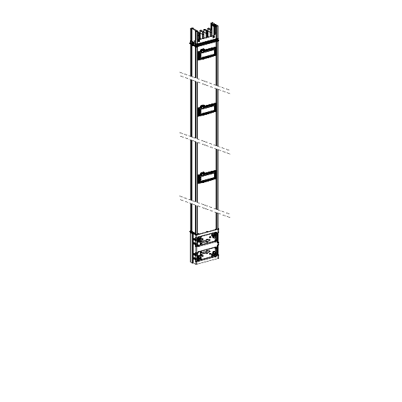 Vignette 2 produit Canalis KSA - colonne montante 100A - 2 m - 3 trappes de drivation | Ref : KSA100EV4203