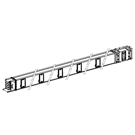 Vignette 2 produit Canalis KSA - tronçon droit 500A - 5m - 10 sorties de dérivation | Ref : KSA500ED45010