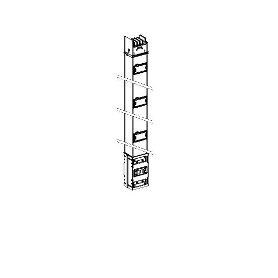 Vignette 2 produit Canalis KSA - colonne montante 500A - 2 m - 3 trappes de drivation | Ref : KSA500EV4203