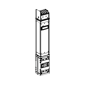 Vignette 2 produit Canalis KSA - colonne montante 630 A - 0.8m - 1 trappe de dérivation | Ref : KSA630ED4081