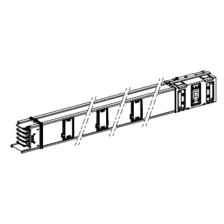Vignette 2 produit Canalis KSA - tronçon droit 630A - 2m - 6 sorties de dérivation | Ref : KSA630ED4206