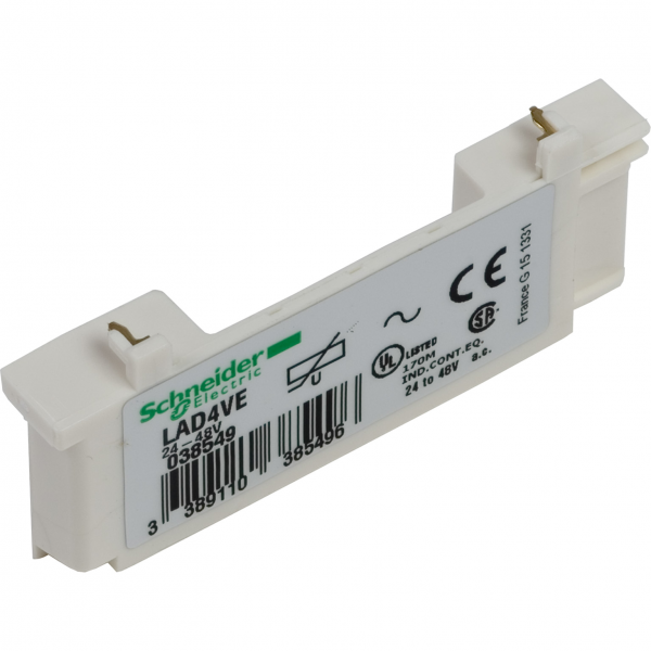 Vignette 2 produit TeSys D - module d'antiparasitage - varistance - 110..250Vca | Ref : LAD4VU