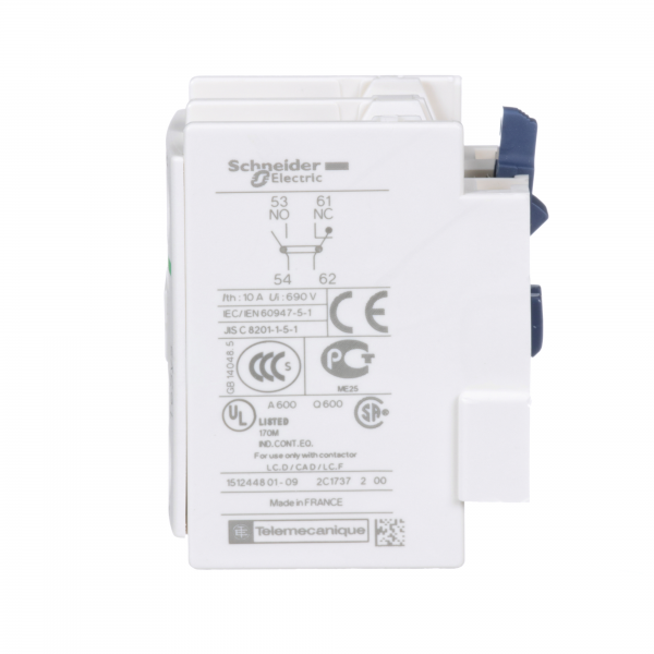 Vignette 2 produit TeSys D - bloc de contacts auxiliaires - 1F+1O - bornes à vis-étriers | Ref : LADN11