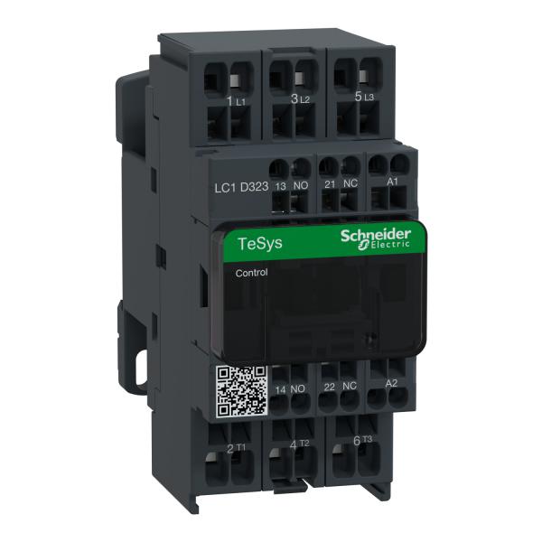 Vignette 2 produit TeSys LC1D - contacteur - 3P - AC-3 440V - 32A - bobine 24Vca | Ref : LC1D323B7    