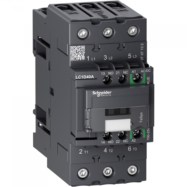 Vignette 2 produit TeSys D - contacteur - 3P(3NO) - AC3 - <= 440V 65A - 24Vcc - Everlink | Ref : LC1D65ABBE