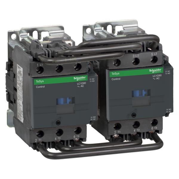 Vignette 2 produit TeSys LC2D - contacteur inverseur - 3P - AC-3 440V - 80A - bobine 48Vca | Ref : LC2D80E7