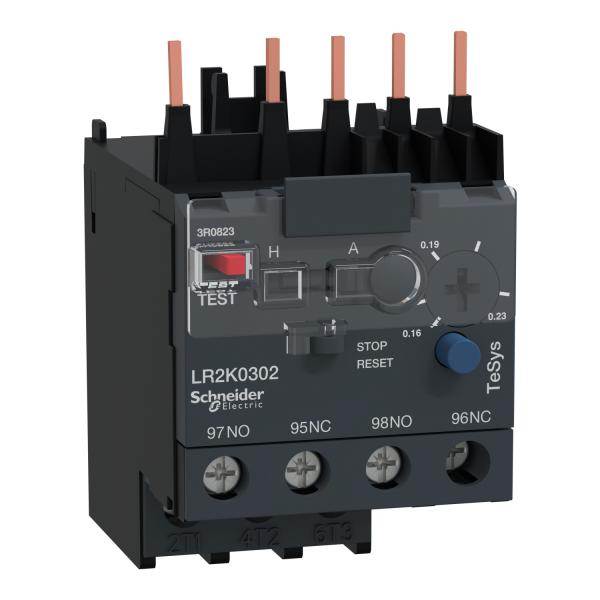 Vignette 2 produit TeSys LR - relais de protection thermique moteur - 0,16..0,23A - classe 10A | Ref : LR2K0302