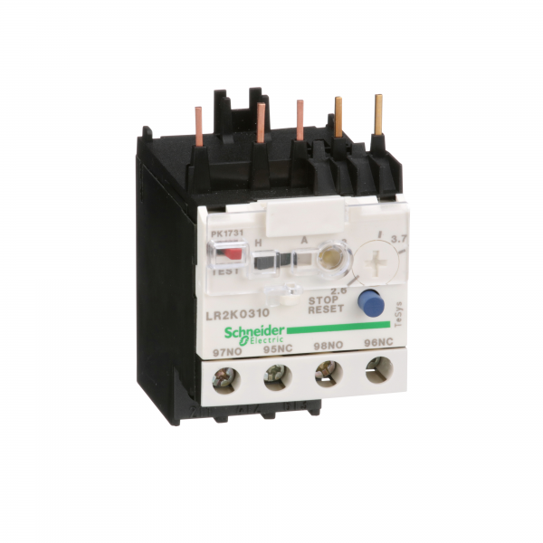 Vignette 2 produit TeSys LR - relais de protection thermique moteur - 2,6..3,7A - classe 10A | Ref : LR2K0310