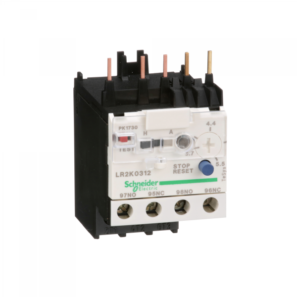 Vignette 2 produit TeSys LR - relais de protection thermique moteur - 3,7..5,5A - classe 10A | Ref : LR2K0312