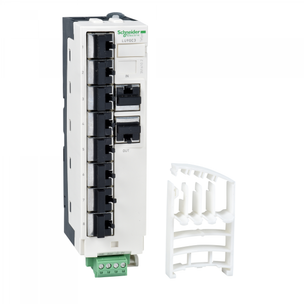 Vignette 2 produit TeSys U - rpartiteur Modbus - 10 connecteurs RJ45 et 1 bornier  vis | Ref : LU9GC3