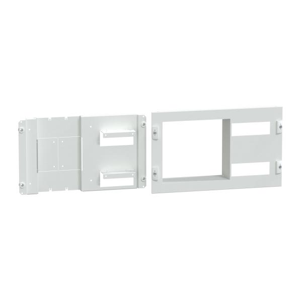 Vignette 2 produit PrismaSeT G - Platine branchement à puissance limitée - Kit panneau de contrôle mono ou triphasé - classe 2 - 6 modules verticaux - L=600xH=300mm - Blanc RAL9003 - IK07 - conforme NF EN 61439-1-2 | Ref : LVS03141