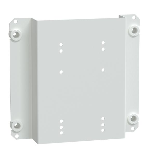 Vignette 2 produit PrismaSeT G - Platine de montage fixe NSX/INS100  250A pour gaine de coffret/armoire L300mm - superpos - L300mm - H150mm - blanc RAL9003  - conforme NF C 15-100/NF EN 61439-2 | Ref : LVS03144