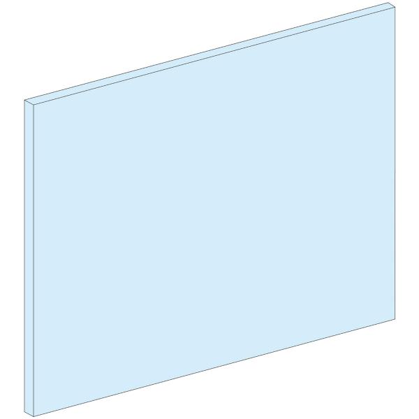 Vignette 2 produit PrismaSeT G - bande obturateur de plastron - L1000mm - H46mm - Blanc RAL9003 | Ref : LVS03220