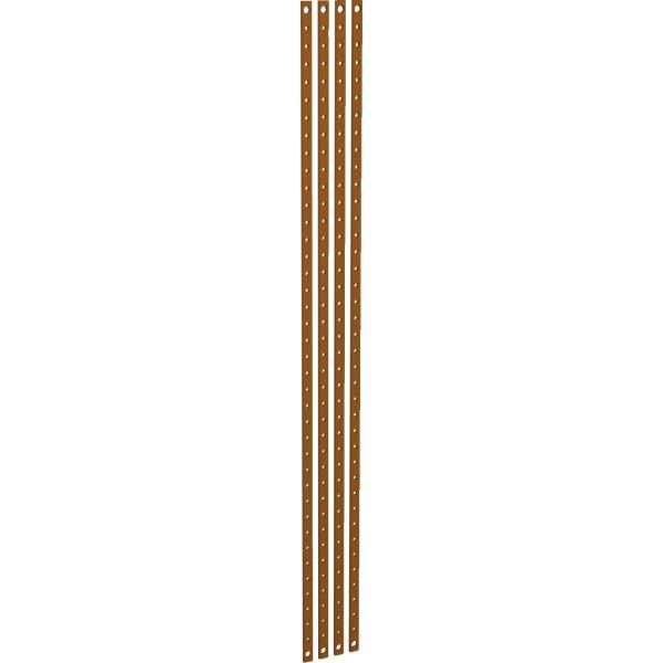 Vignette 2 produit Linergy BS - Jeu de 4 barres cuivre de fond - installation en position vertical à l\'arrière des coffrets/armoire - Barres percées M6 au pas de 25mm - 160A - L1000mm - conforme NF EN 61439-2/CEI 61439-1 - compatible PrismaSeT G/P | Ref : LVS04161