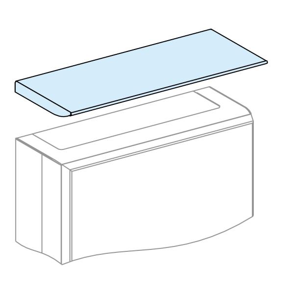 Vignette 2 produit PrismaSeT G Active - Accessoire d\'enveloppe - Auvent pour coffret/armoire - L600mm - Blanc RAL9003 - Protection IP31 | Ref : LVS08830