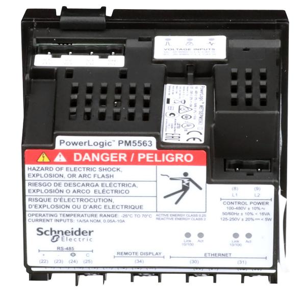Vignette 2 produit PowerLogic - Centrale de mesure - PM5563 - IP+RS485 - mmoire - 4E/2S sans visu | Ref : METSEPM5563