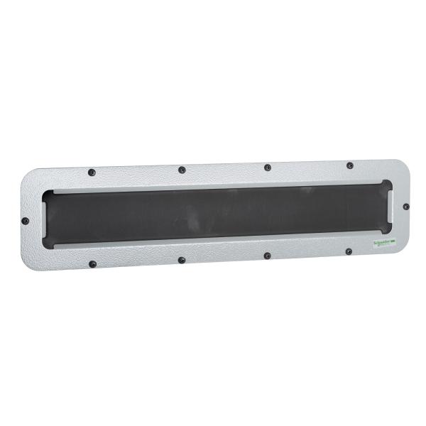 Vignette 2 produit Spacial - plaque passe-câbles FlexiCable - pour coffret S3D - acier - 545x130mm | Ref : NSYTLFME