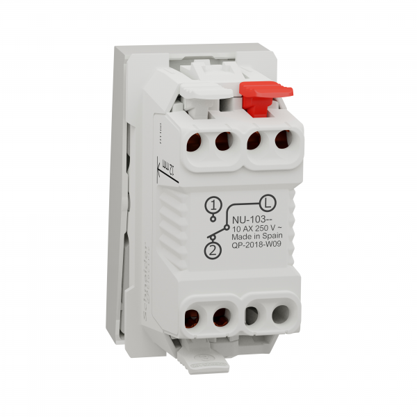 Vignette 2 produit Unica - va-et-vient - 10A - connexion rapide - 1 mod - Blanc - mca seul - bote | Ref : NU310318F