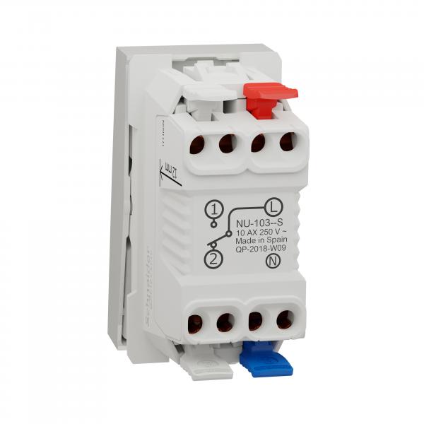 Vignette 2 produit Unica - va-et-vient lum tmoin - 10A - connex rapide - 1 mod - Blanc - mca seul | Ref : NU310318S