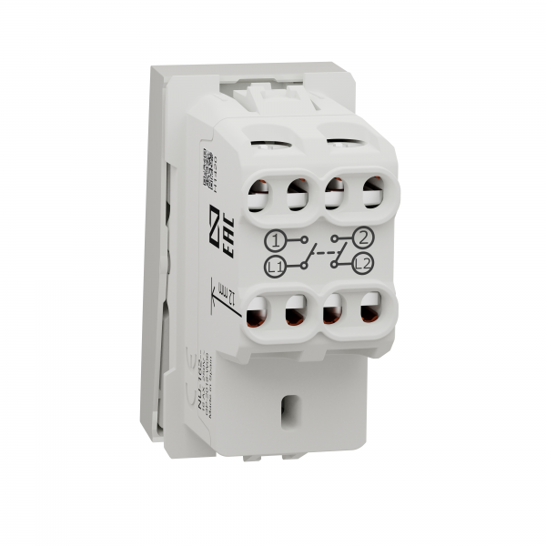 Vignette 2 produit Unica - interrupteur bipolaire - 16A - 1 mod - Blanc - mca seul | Ref : NU316218